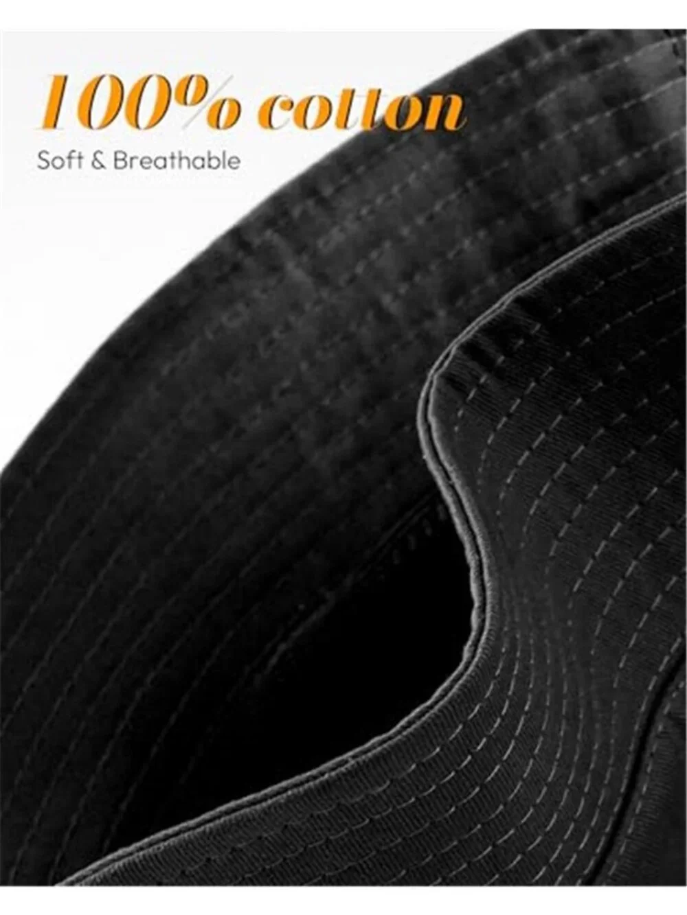 Bucket Sun Hats for Woman Men Cotton Packable Summer Beach Sun Bucket Vacation